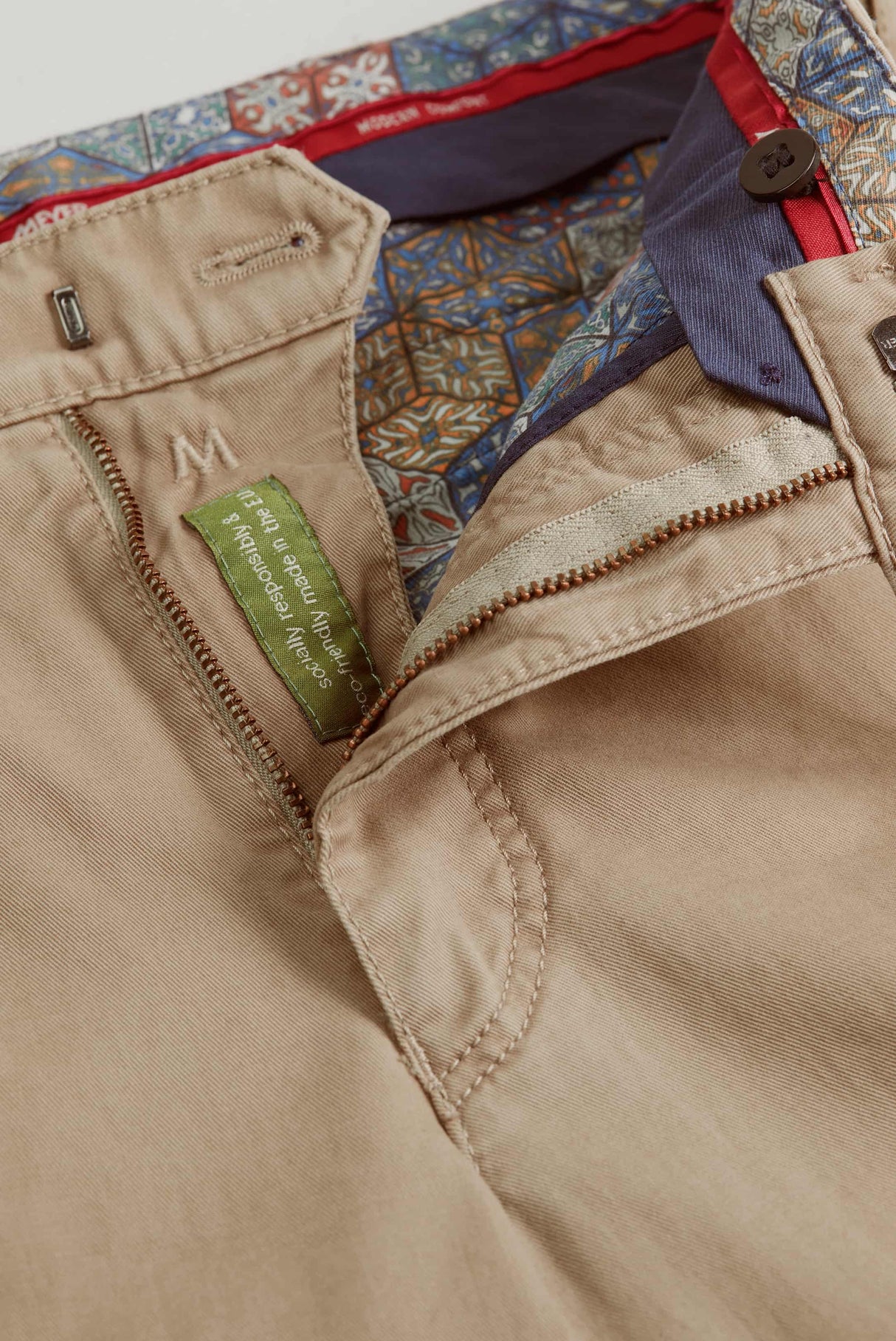MEYER Roma Trousers - 316 Luxury Cotton Chinos - Beige Meyer