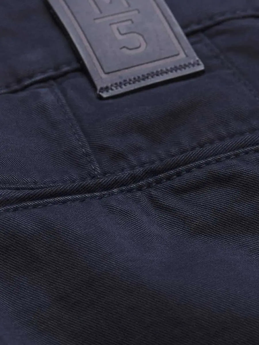 MEYER M5 Chinos - 6001 Soft Stretch Cotton Slim - Navy