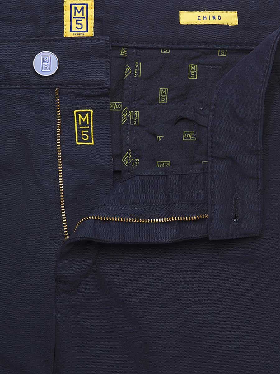 MEYER Chinos - M5 - Stretch Cotton Twill - Navy