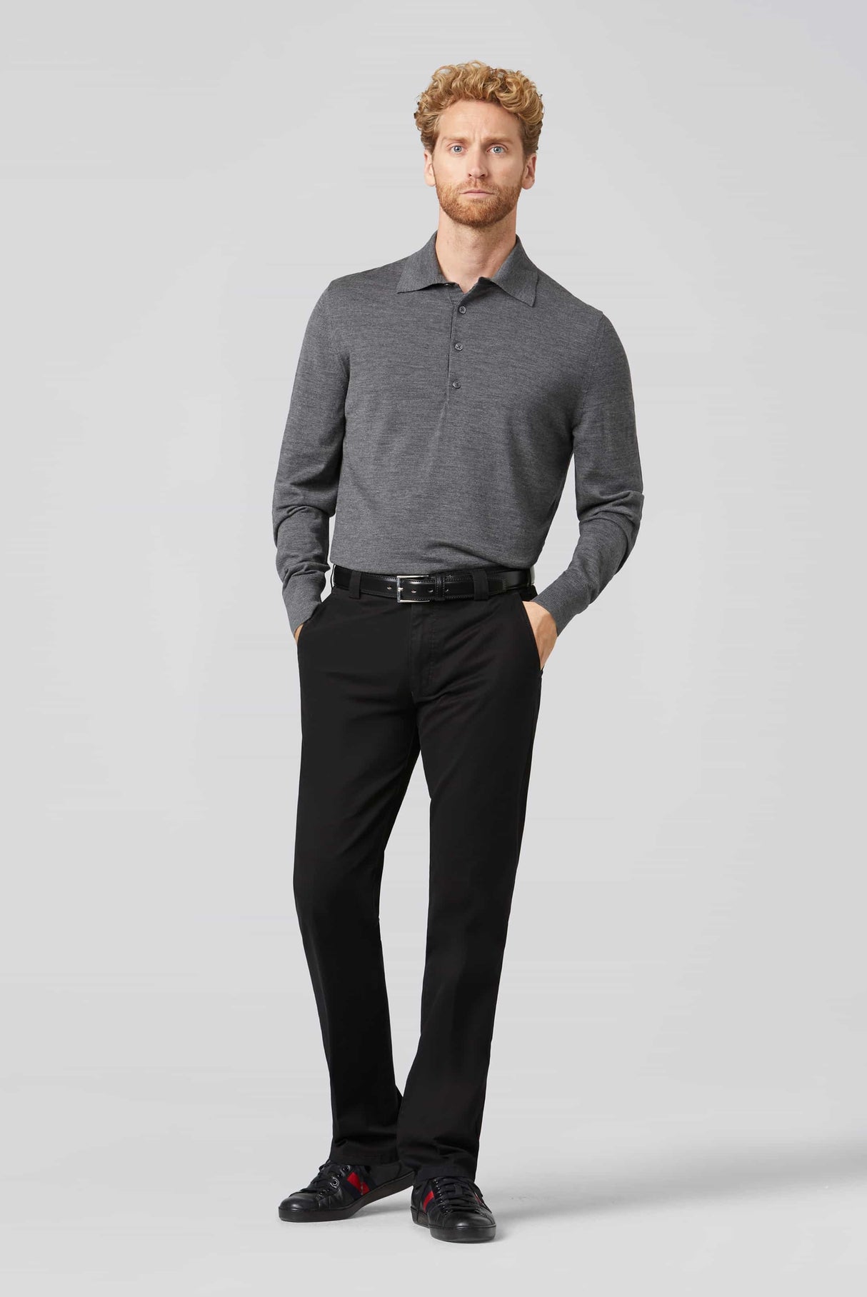 MEYER Roma Trousers - 316 Luxury Cotton Chinos - Black Meyer