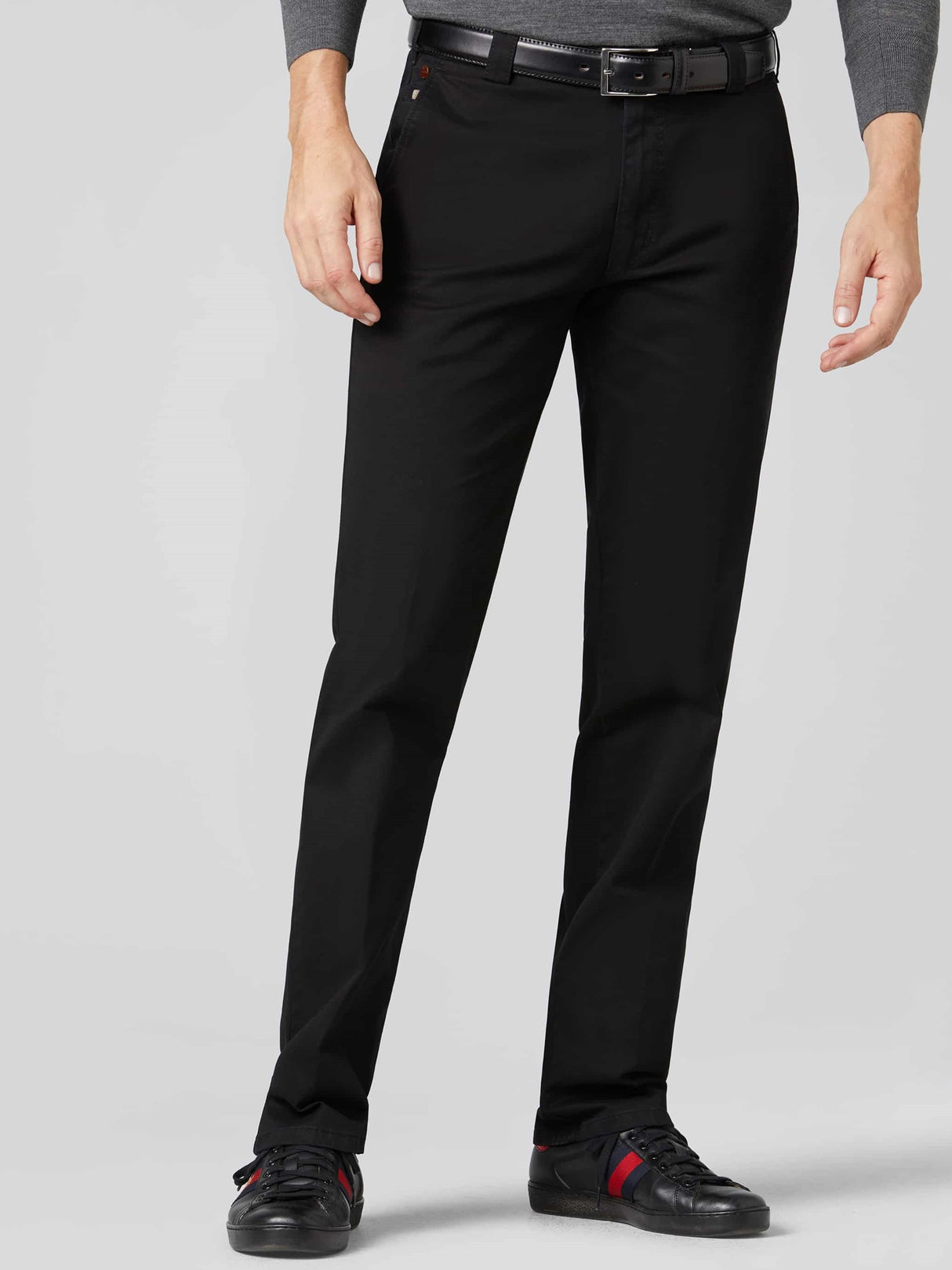 MEYER Roma Trousers - 316 Luxury Cotton Chinos - Black Meyer