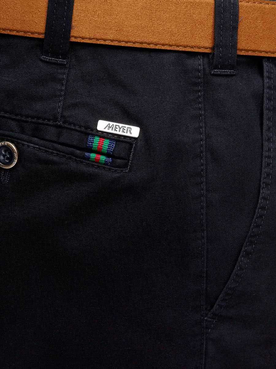 MEYER Oslo Trousers - 316 Luxury Cotton Chinos - Navy