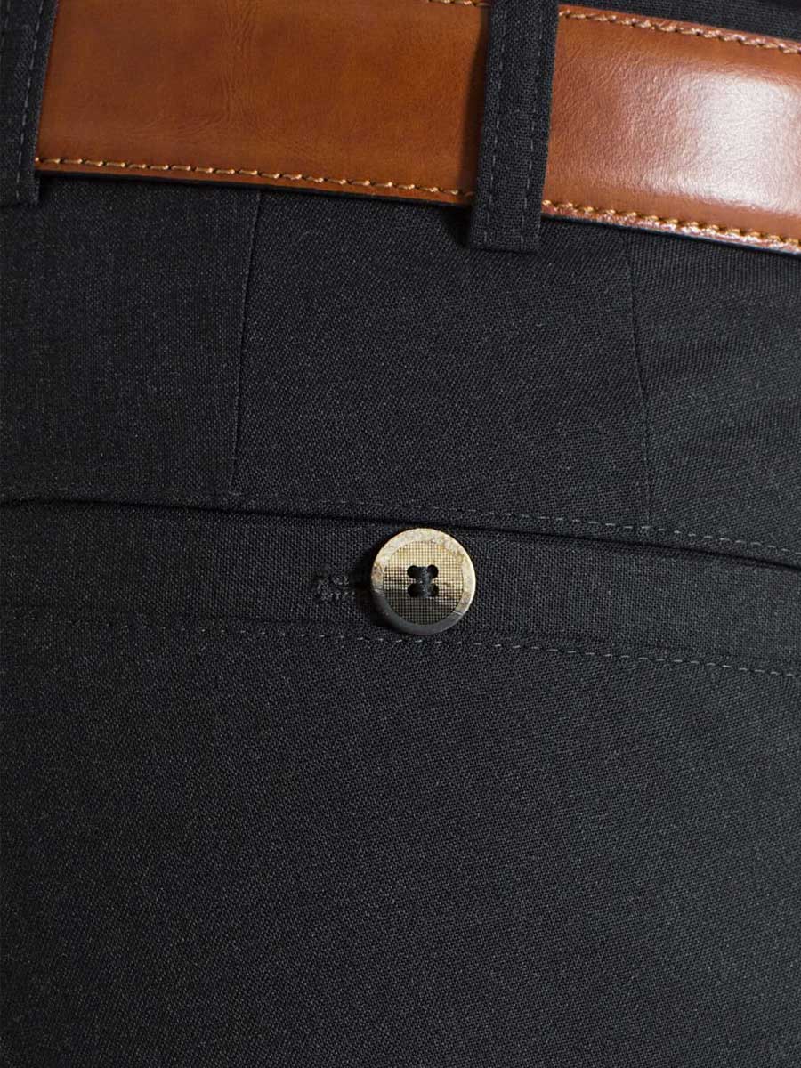 MEYER Roma Trousers - 344 Tropical Wool-Mix - Charcoal Meyer