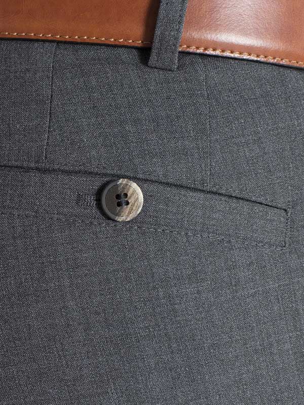 30% OFF - MEYER Roma Trousers - 344 Tropical Wool-Mix - Mid Grey - Size: 44 SHORT Meyer