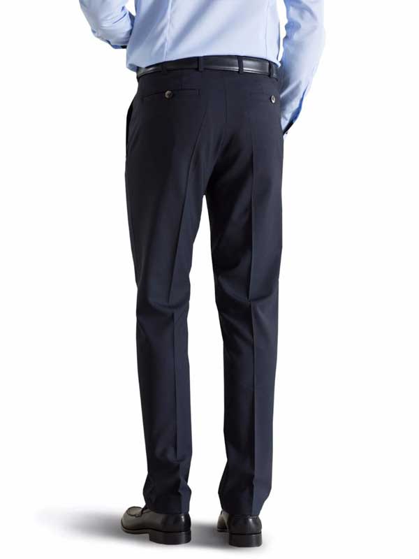 Meyer Tropical Wool-Mix Trousers - Roma 344 - Navy