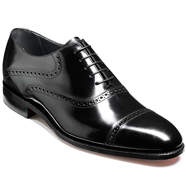 NEW!! Barker Shoes - Wilton Brogue - Black Polish