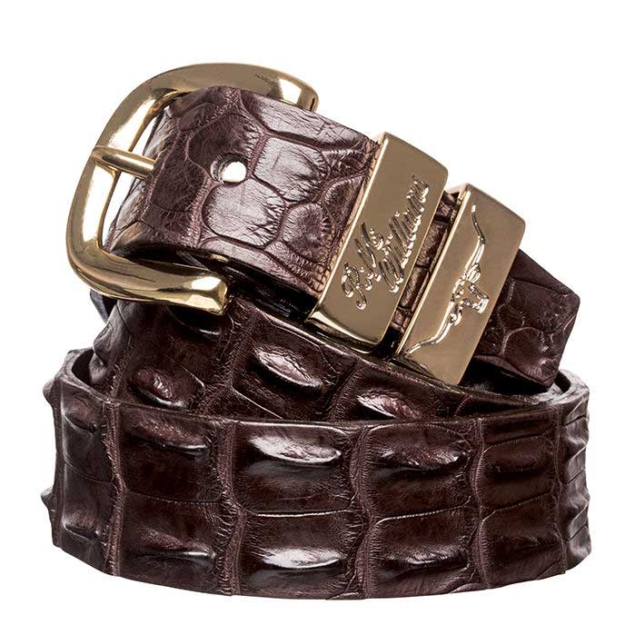 RM WILLIAMS Belt - Men's Saltwater Crocodile 1.5" - Chestnut