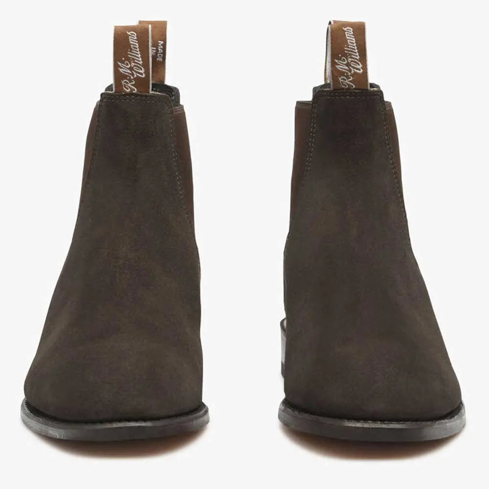 RM WILLIAMS Boots - Men's Classic Craftsman - Chocolate Suede