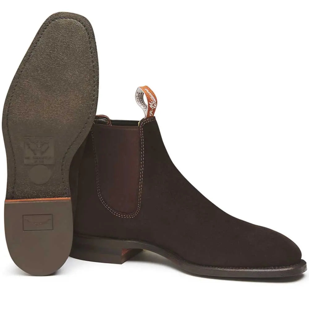 RM WILLIAMS Boots - Men's Comfort Craftsman - Chocolate Suede