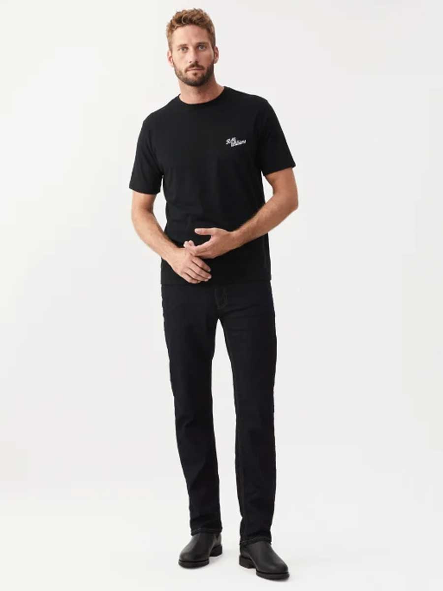 RM WILLIAMS Byron T-Shirt - Men's Crew Neck - Black