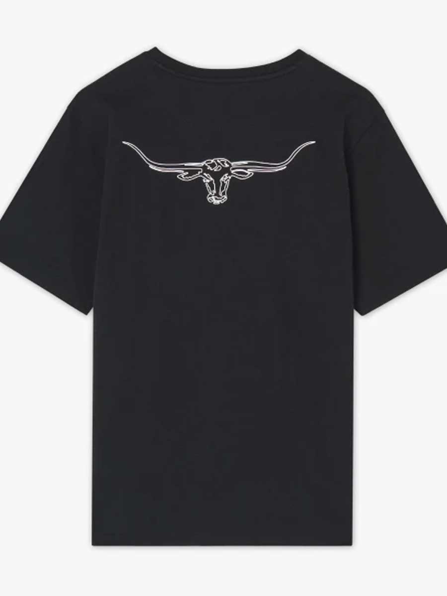 RM WILLIAMS Byron T-Shirt - Men's Crew Neck - Black