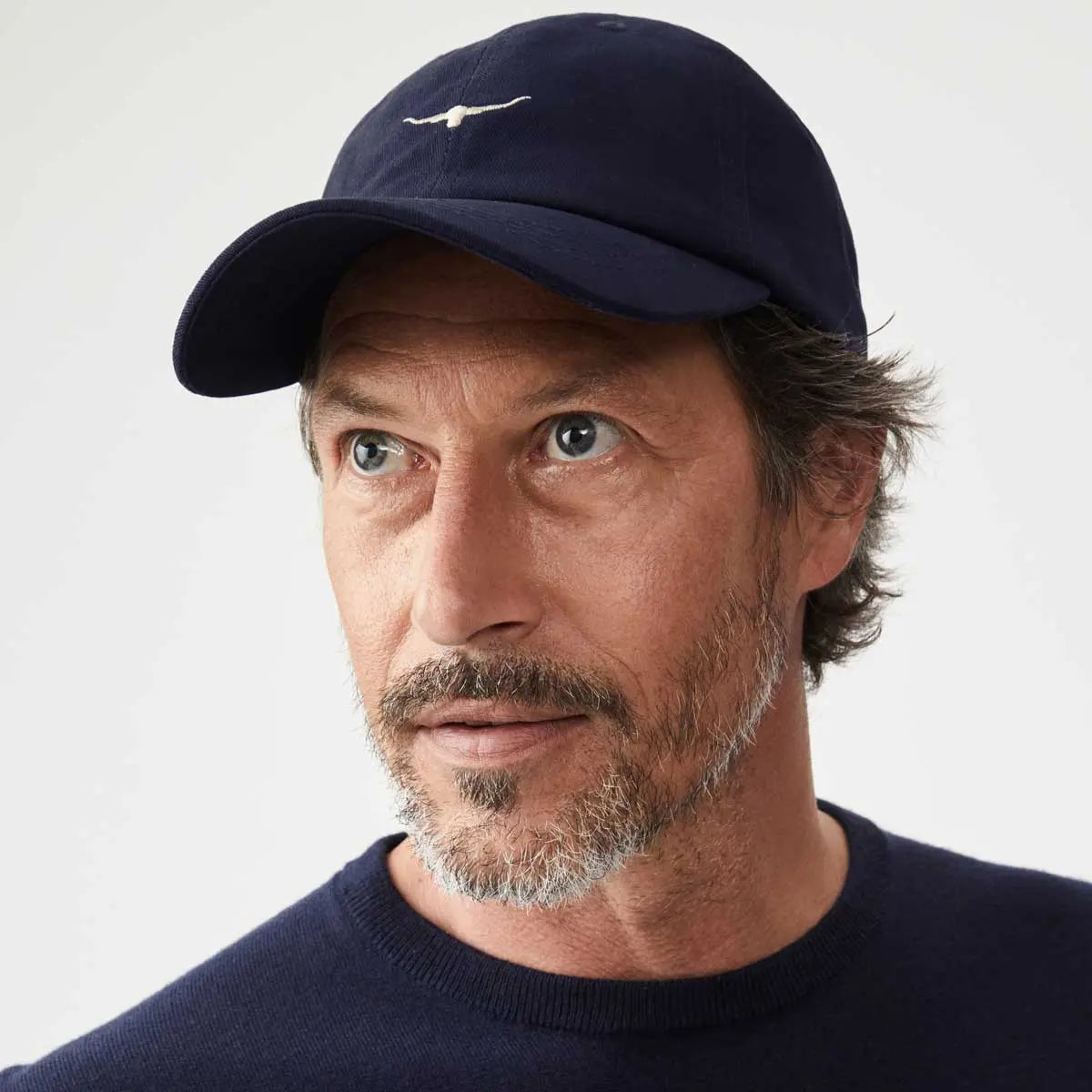 RM WILLIAMS Cap - Longhorn Steers Head Mini Logo - Navy