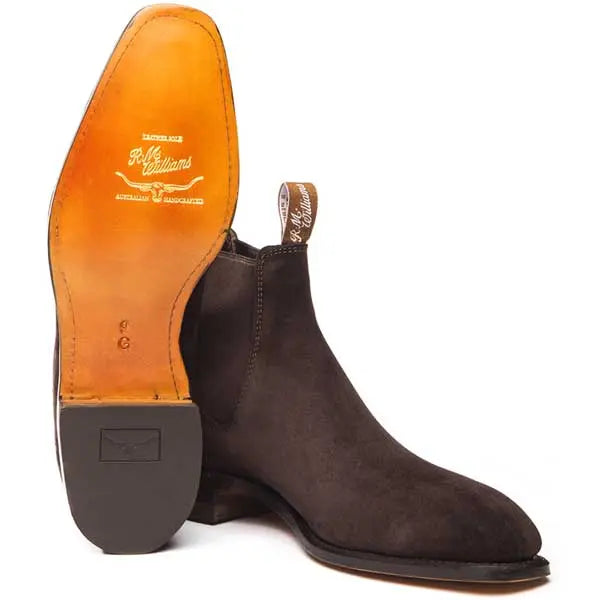 RM Williams - Suede Craftsman Boots - Brown Suede