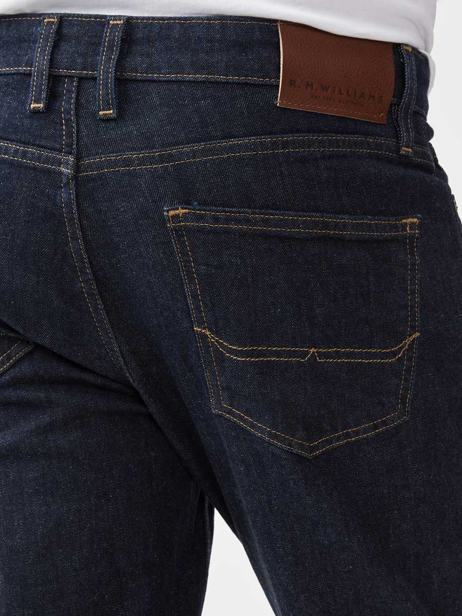 RM WILLIAMS Ramco Denim Jeans - Mens - Indigo Rinse Wash