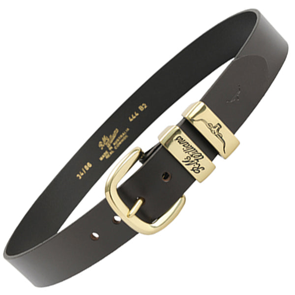 RM Williams - Leather Belt 1.5" 3 Piece Solid Hide - Brass