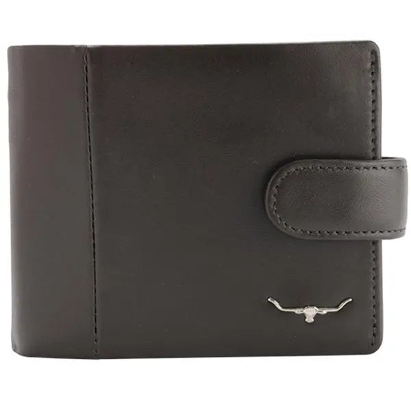 RM Williams - Leather Wallet with Coin Pocket & Tab - Brown