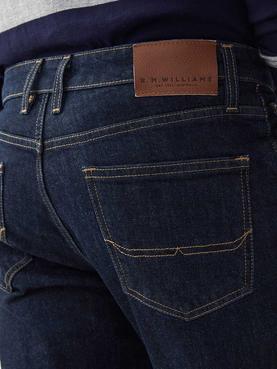 RM WILLIAMS Loxton Denim Jeans - Mens - Indigo Rinse RM Williams