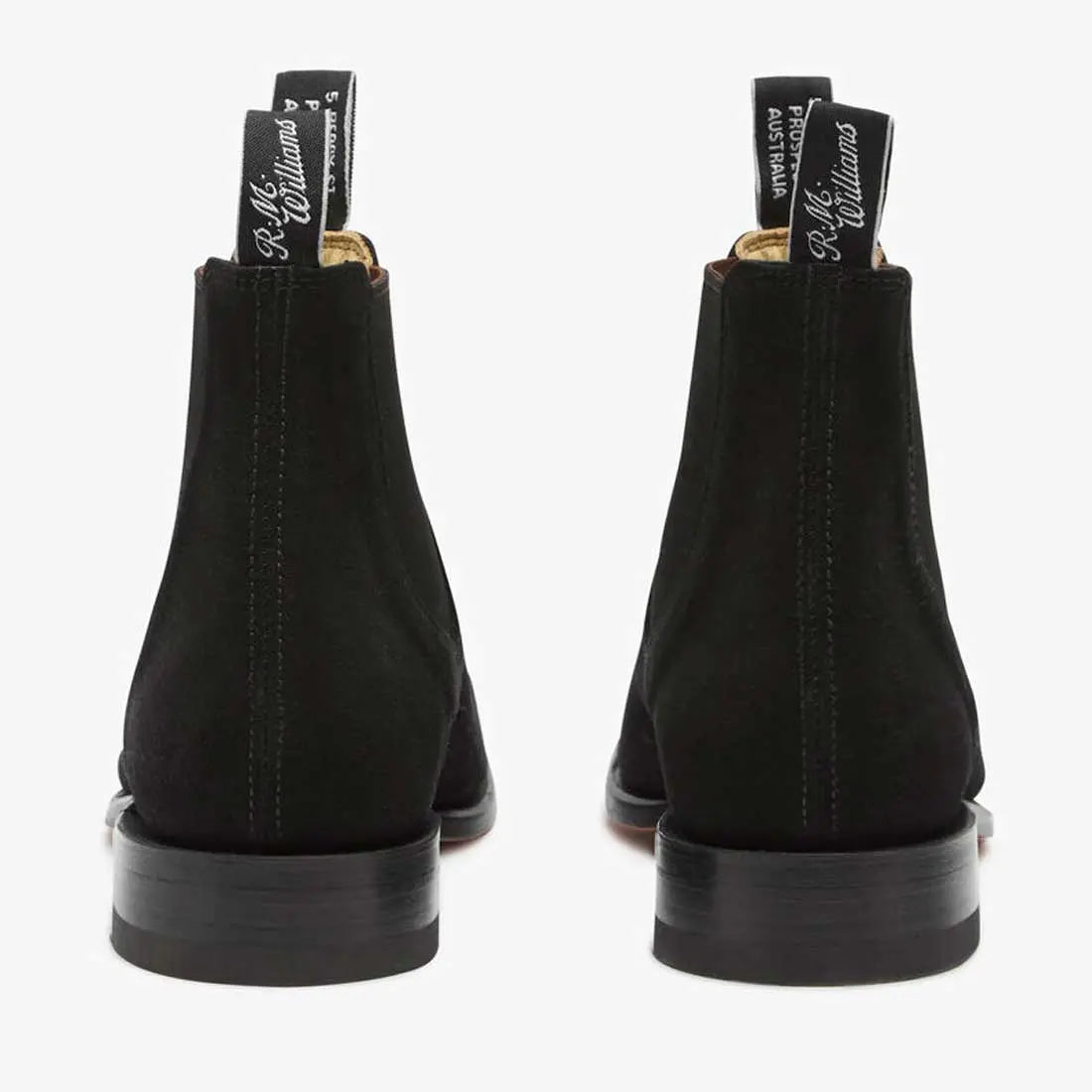 RM WILLIAMS Boots - Men's Comfort Craftsman - Black Suede