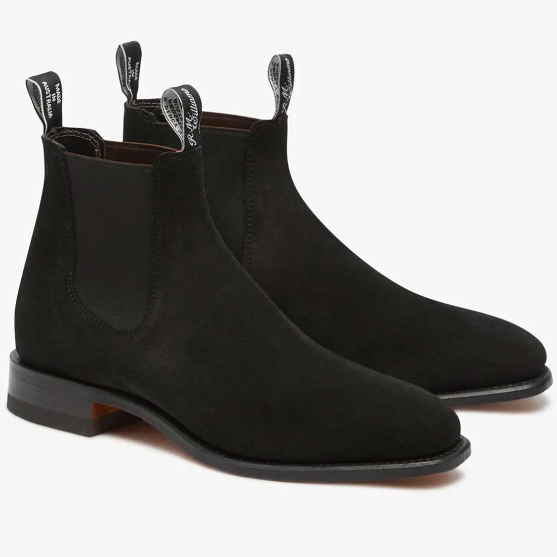 RM WILLIAMS Boots - Men's Comfort Craftsman - Black Suede