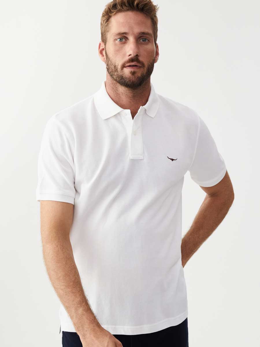 RM WILLIAMS Rod Polo Shirt - Men's - White RM Williams