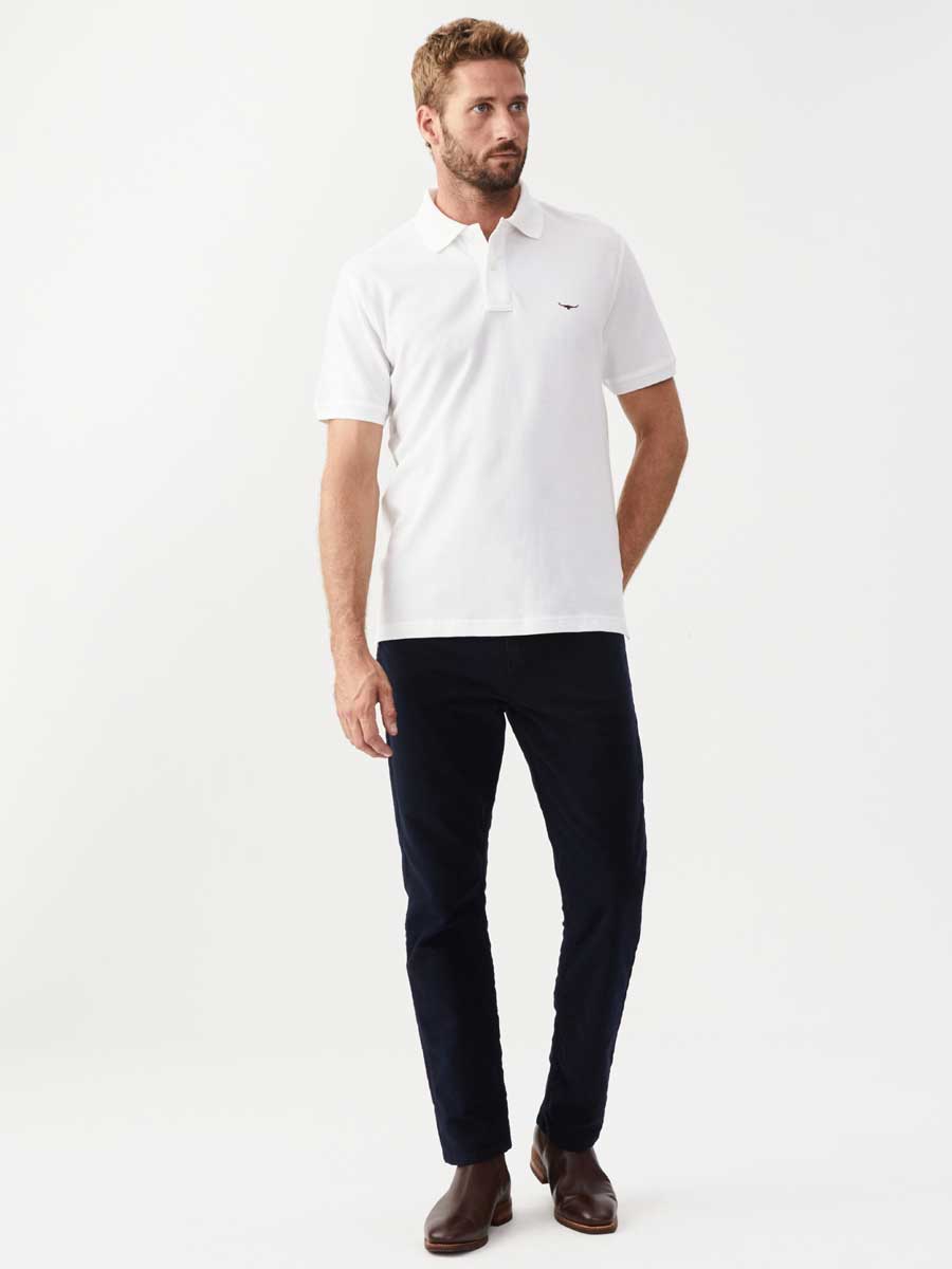 RM WILLIAMS Rod Polo Shirt - Men's - White RM Williams