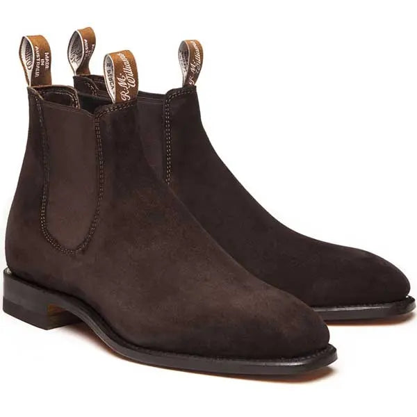RM WILLIAMS Comfort Craftsman Boots - Men's - Chocolate Suede RM Williams