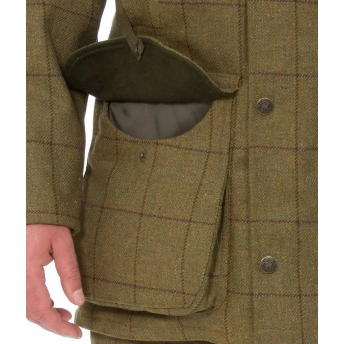 ALAN PAINE Rutland Mens Waterproof Shooting Coat - Lichen Alan Paine