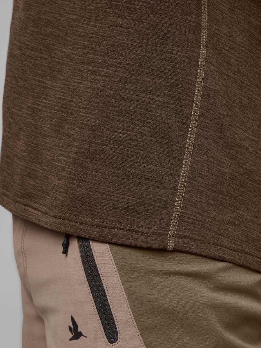 SEELAND Active Short Sleeve T-shirt - Mens - Demitasse Brown Seeland