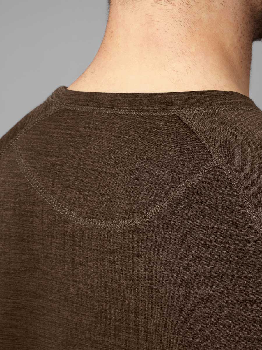 SEELAND Active Short Sleeve T-shirt - Mens - Demitasse Brown Seeland