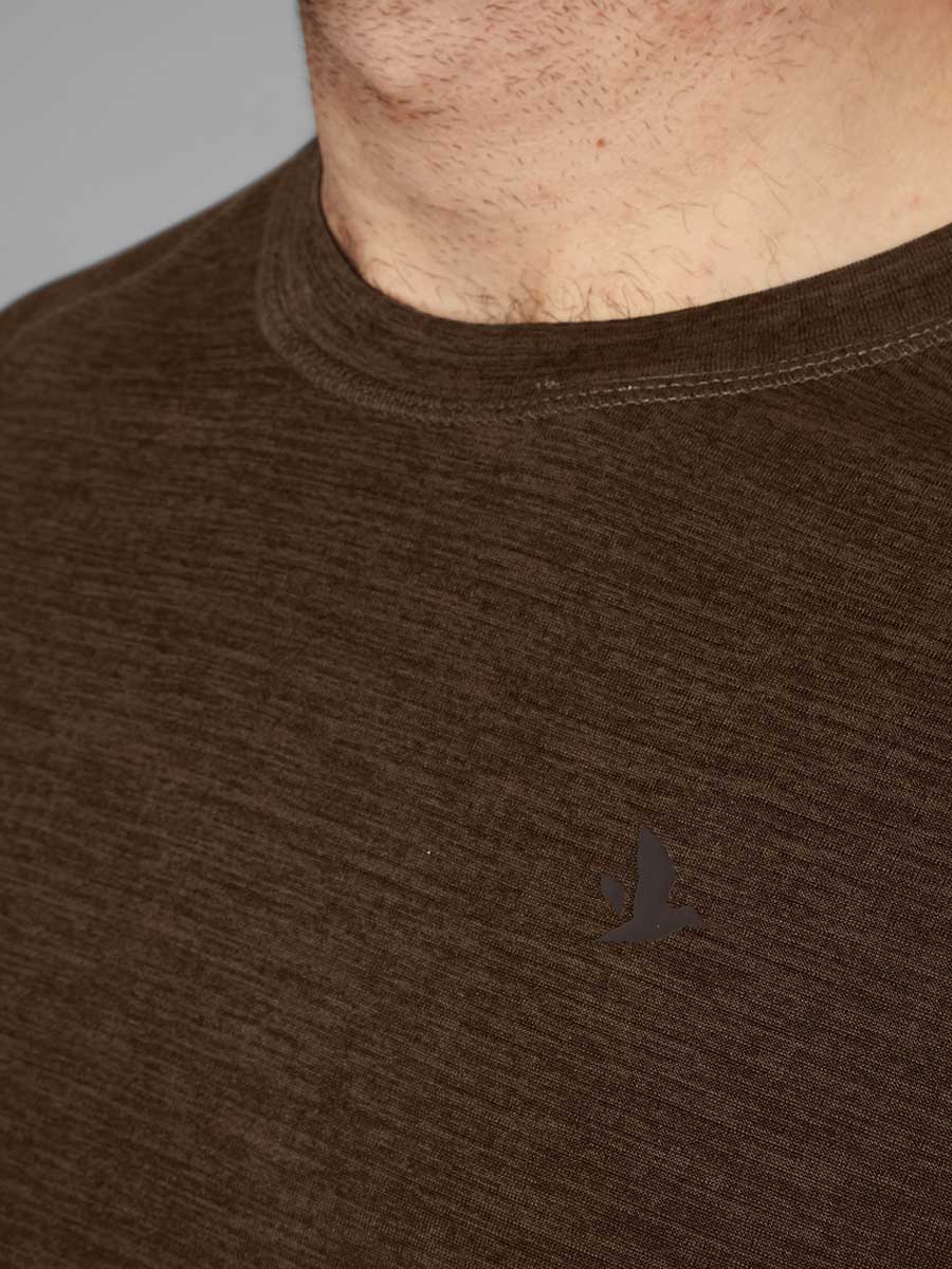 SEELAND Active Short Sleeve T-shirt - Mens - Demitasse Brown Seeland