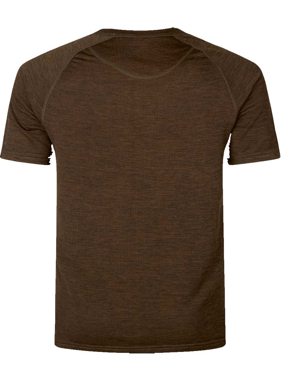 SEELAND Active Short Sleeve T-shirt - Mens - Demitasse Brown Seeland