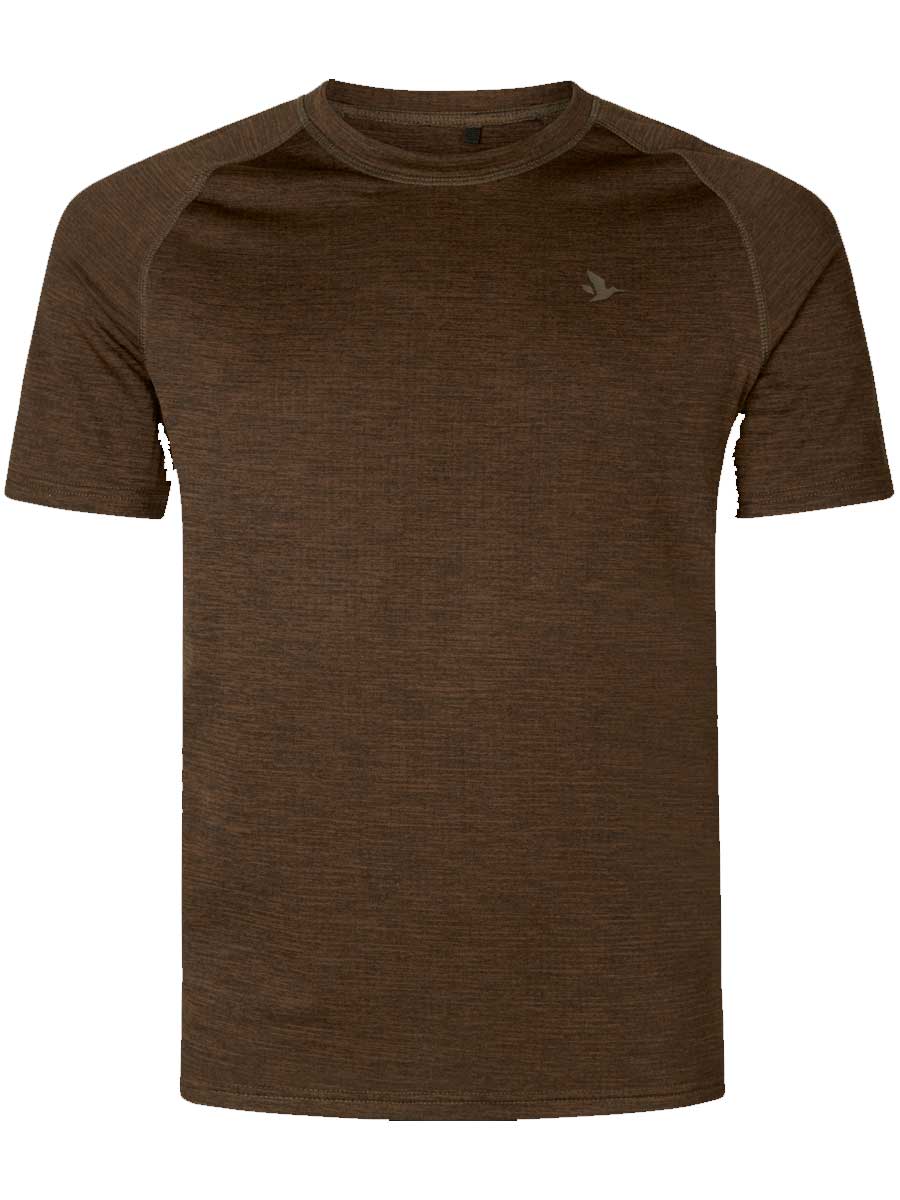 SEELAND Active Short Sleeve T-shirt - Mens - Demitasse Brown Seeland