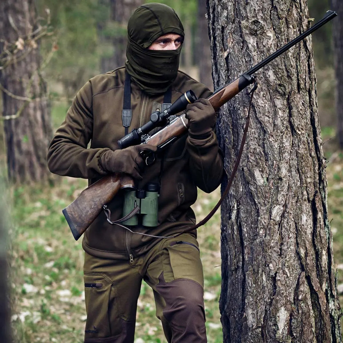 SEELAND Hawker Balaclava - Scent Control Face Cover - Pine Green