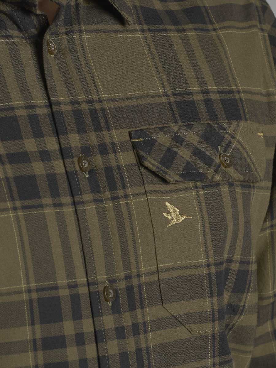 SEELAND Highseat Shirt - Mens 100% Cotton - Hunter Green