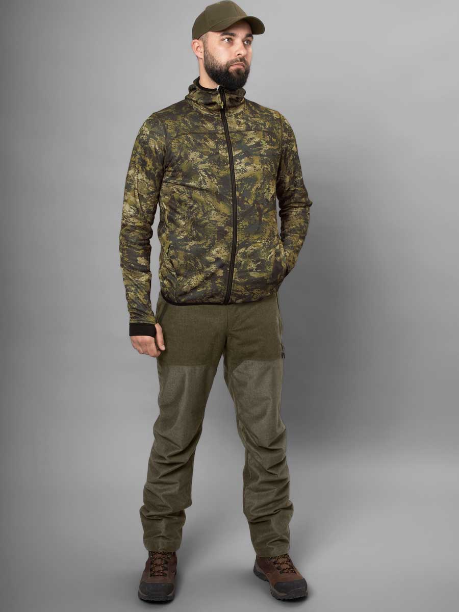 SEELAND Power Camo Fleece - Mens - InVis green