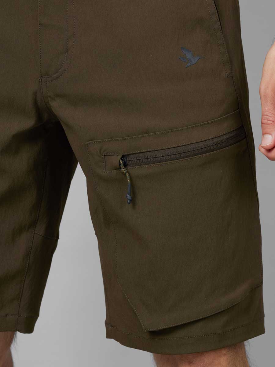 SEELAND Rowan Stretch Shorts - Pine Green