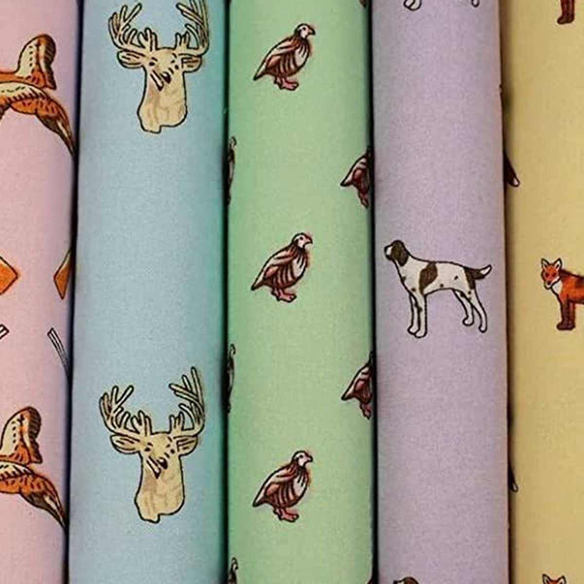 Soprano - 5 Cotton Hankies Gift Set - Country Pastel