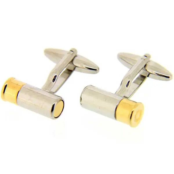 Soprano - Shotgun Cartridge Cufflinks - Sliver & Gold