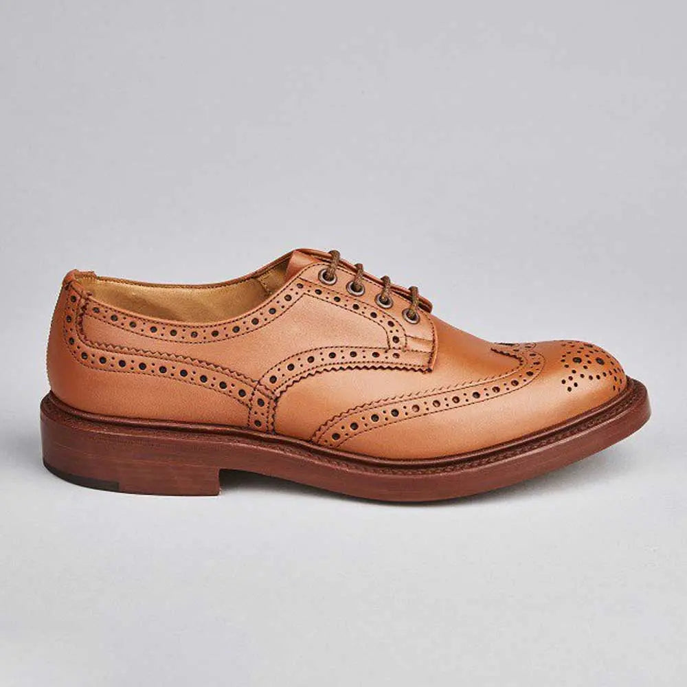 Tricker's Bourton Brogues - Dainite Sole C Shade Tan