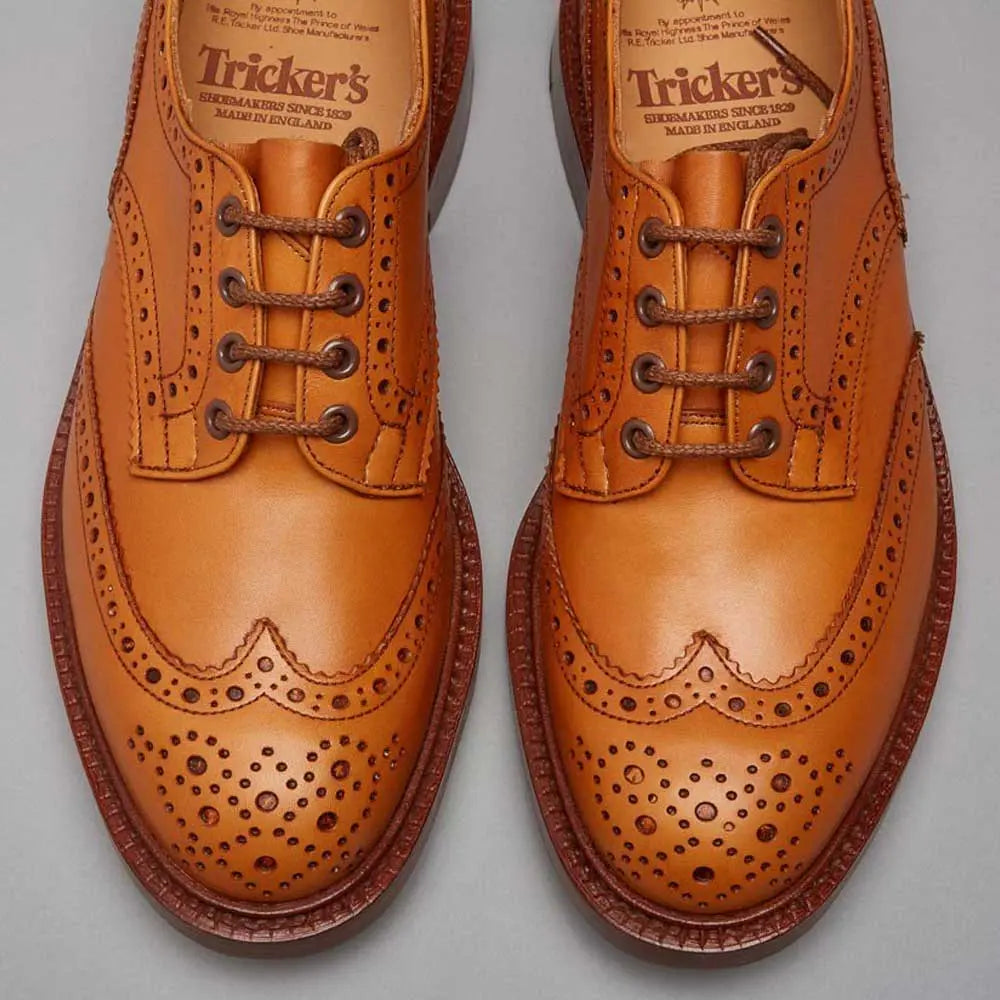 Tricker's Bourton Country Brogues - Leather Sole