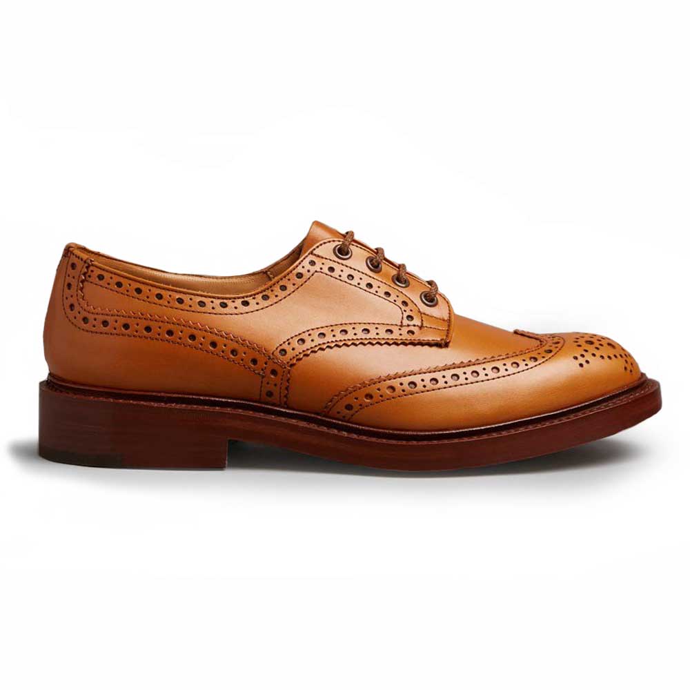 TRICKER'S Bourton Shoes - Mens Dainite or Leather Sole - Acorn