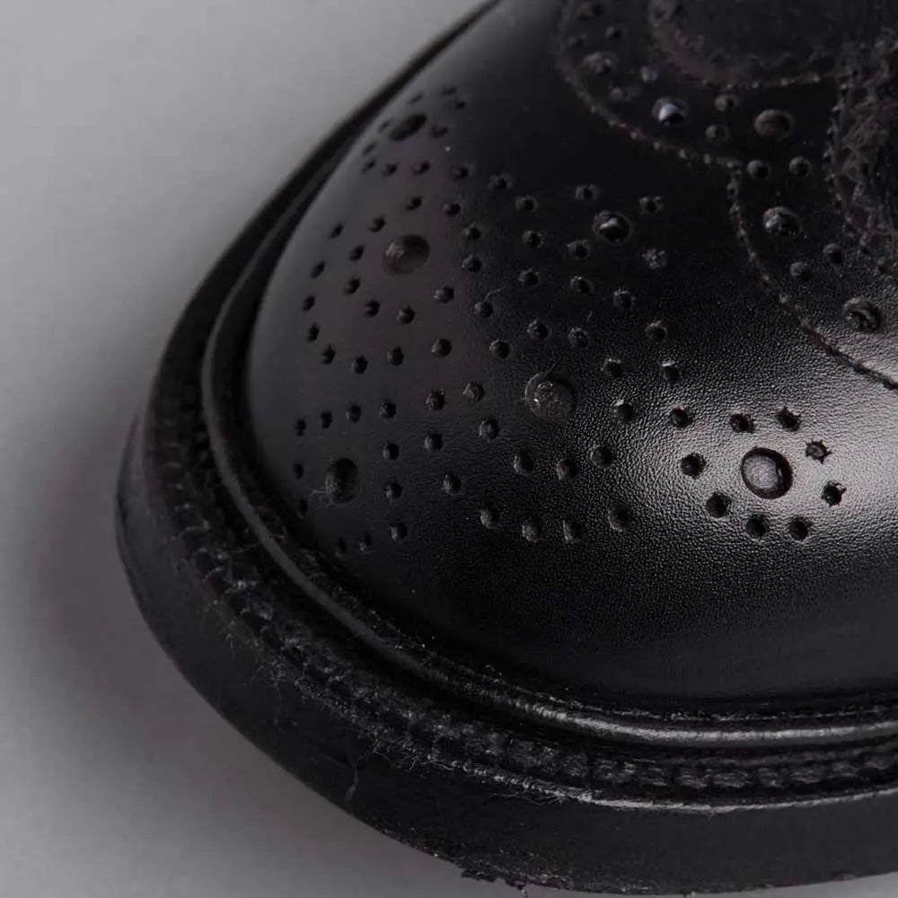 TRICKER'S Stow Boots - Mens Dainite or Leather Sole - Black Calf Tricker's