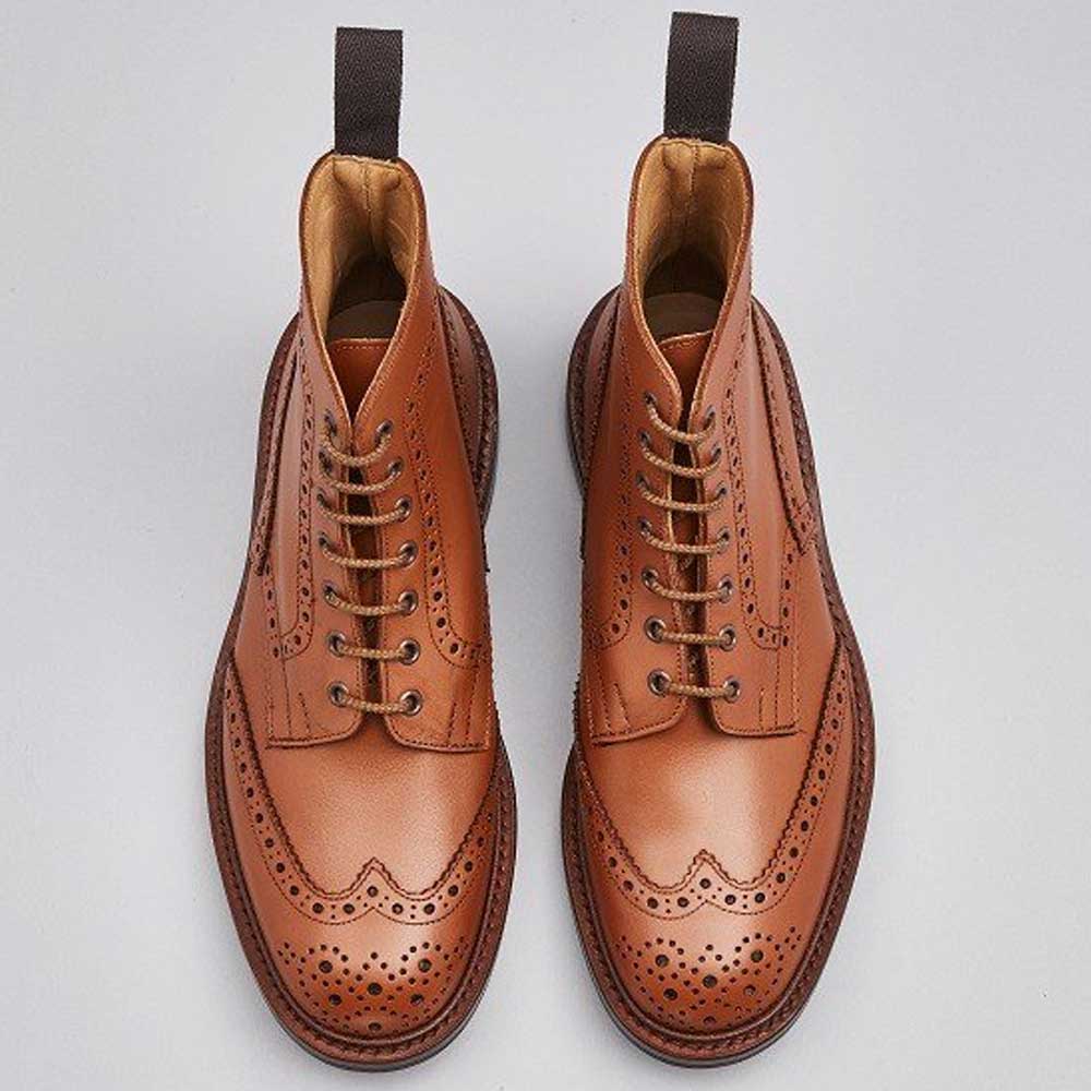 50% OFF TRICKER'S Boots - Mens Stow Leather Sole - C-Shade Tan - Size: 7 Tricker's