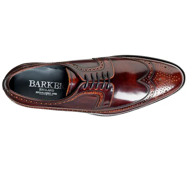 40% OFF BARKER Woodbridge Shoes - Mens Brogues - Brandy Polish Size: 8.5 Barker Shoes
