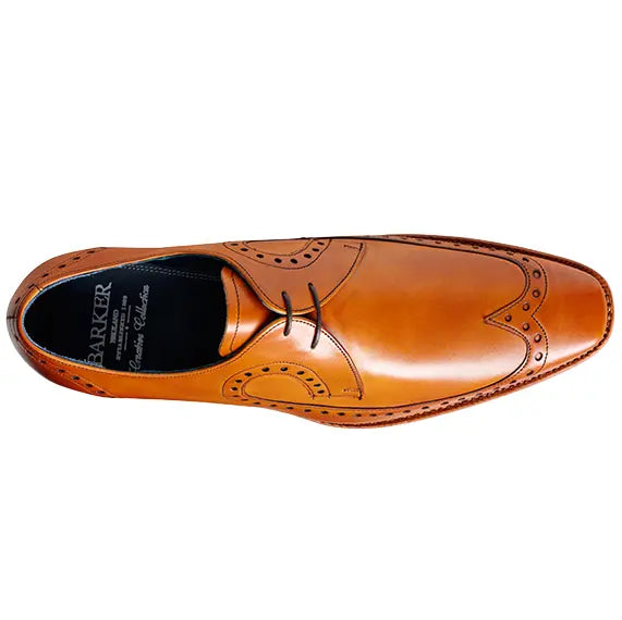 BARKER Woody Shoes - Mens Brogues - Cedar Calf Barker Shoes
