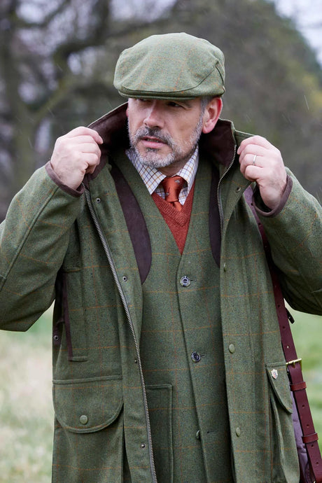 ALAN PAINE Combrook Mens Shooting Field Coat - Maple Alan Paine