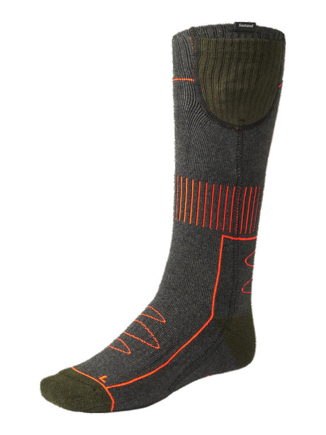 SEELAND Celsius Heat Socks - Pine Green Melange