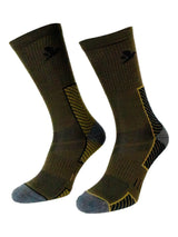 SEELAND Field Merino Socks 2-Pack - Pine Green / Military Olive
