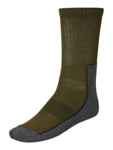 SEELAND Field Socks 3-Pack - Pine Green / Dark Grey