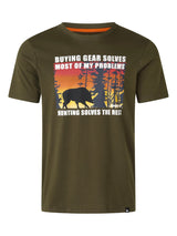 SEELAND Highseat Sunset T-Shirt - Mens - Light Pine